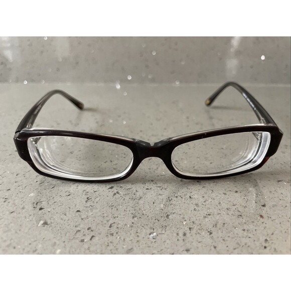 KONISHI C50 Brown 51-18-140 Rectangle Eyeglass Frames ONLY Japan Flex Hinges main image 7